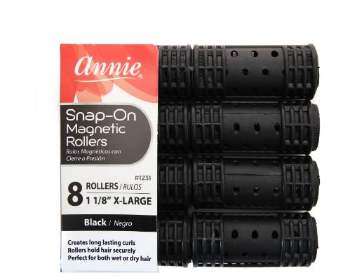 Annie Snap On Magnetic Rollers X Large 1 1/8" 8 Pack