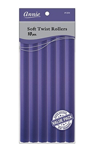 Annie Soft Twist Rollers, Purple,