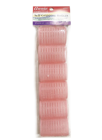 Annie Self-Gripping Rollers Pink 1 5/8". 6/PK